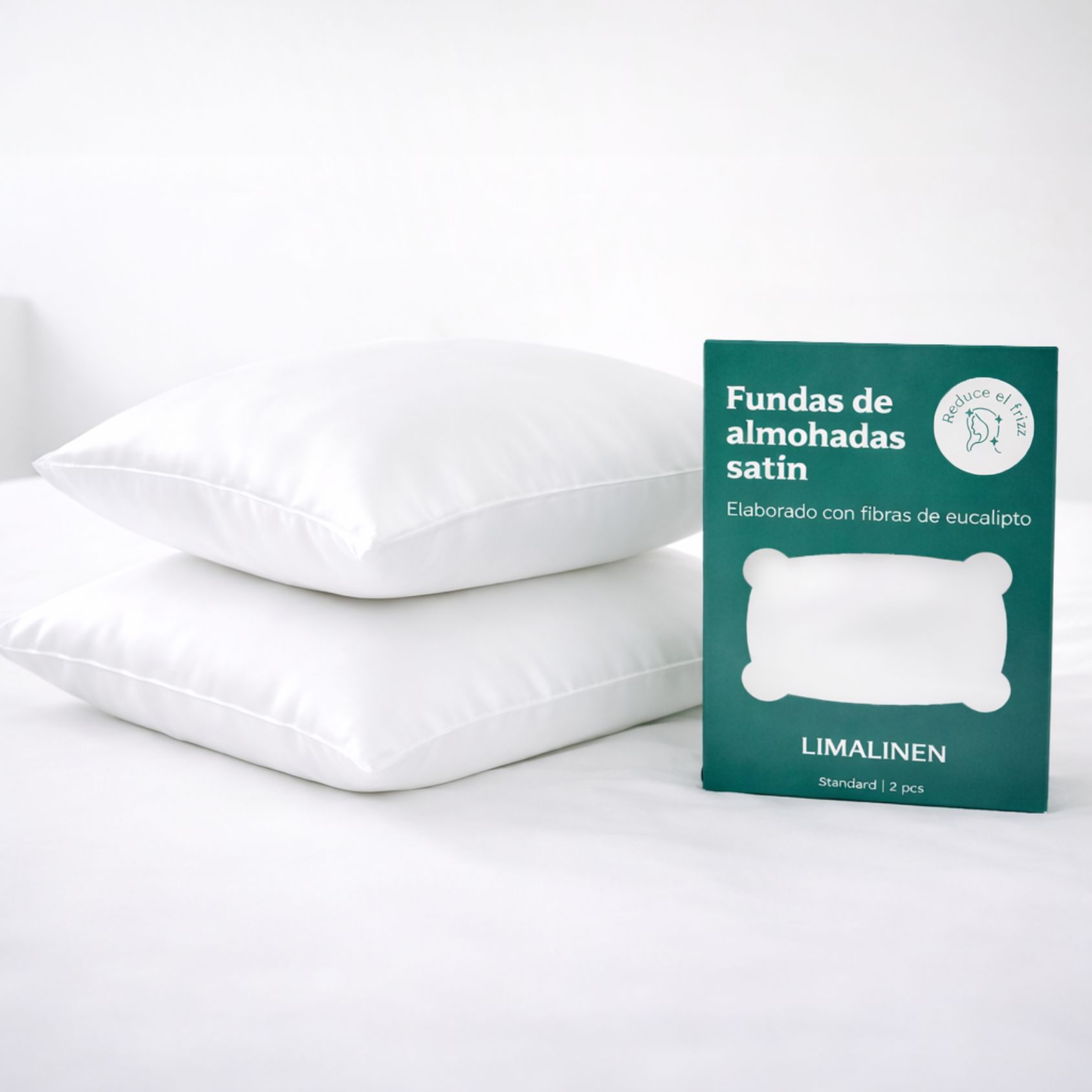 PACK DE 2 FUNDAS DE ALMOHADA LUXURY (EVITA EL FRIZZ)