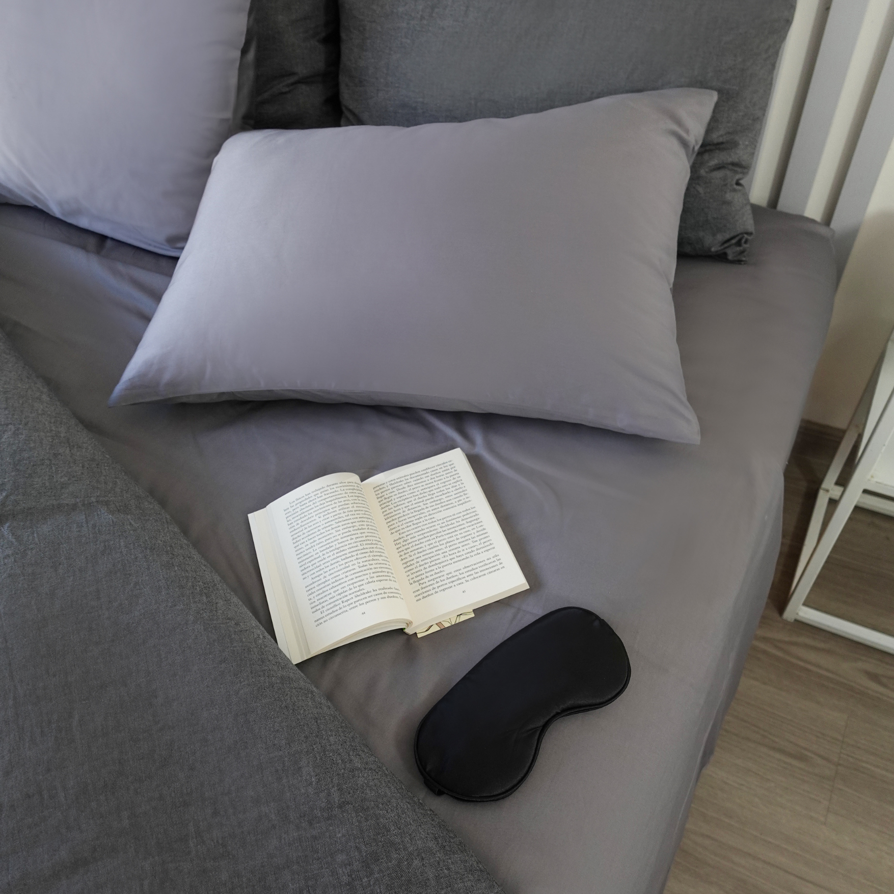 FUNDA DE PLUMÓN LINEN LOOK CHARCOAL