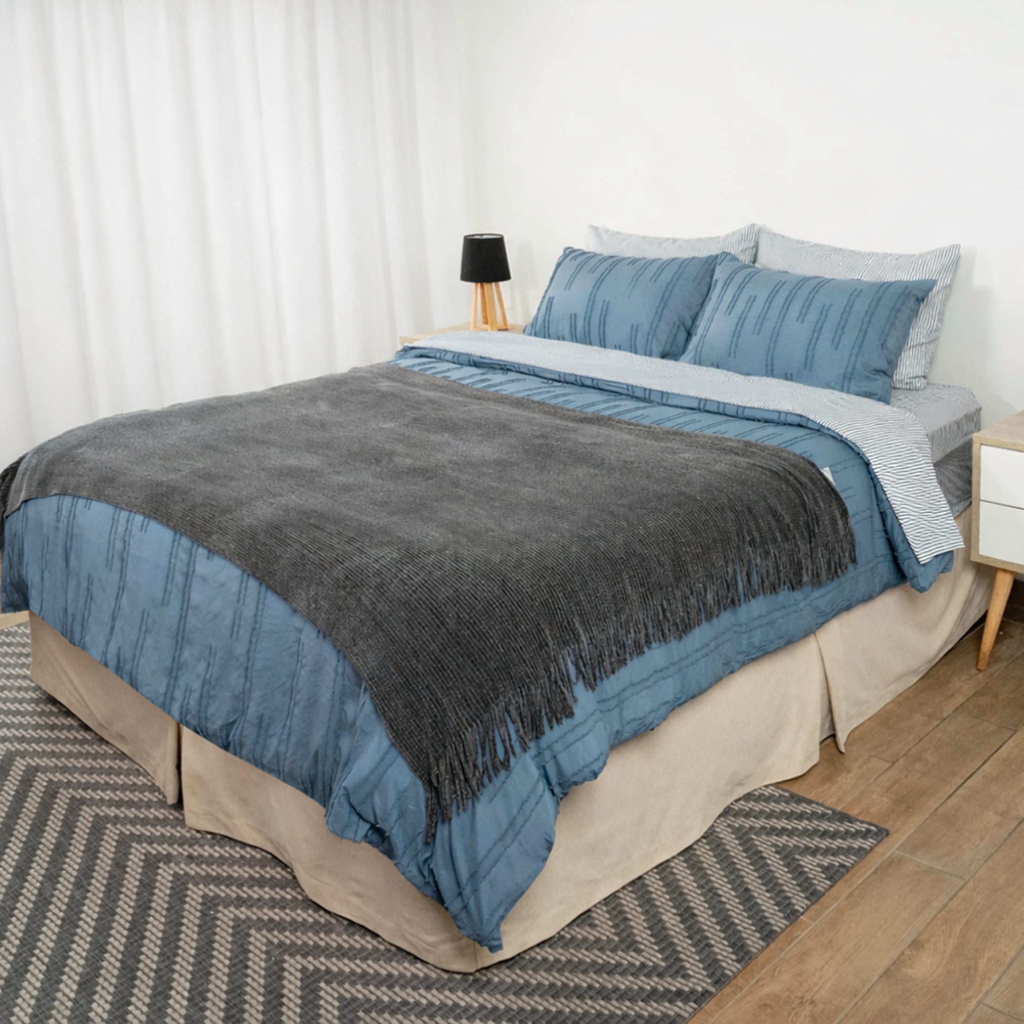 MANTA DECORATIVA CHARCOAL