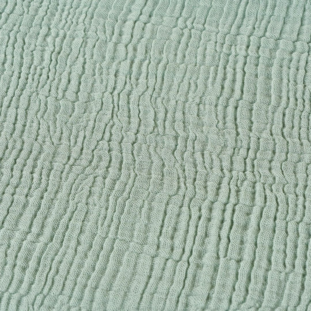 MANTA DECORATIVA MUSELINA SEA GREEN