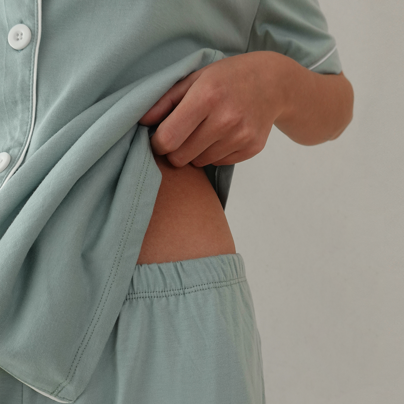 PIJAMA VERDE CEMENTO