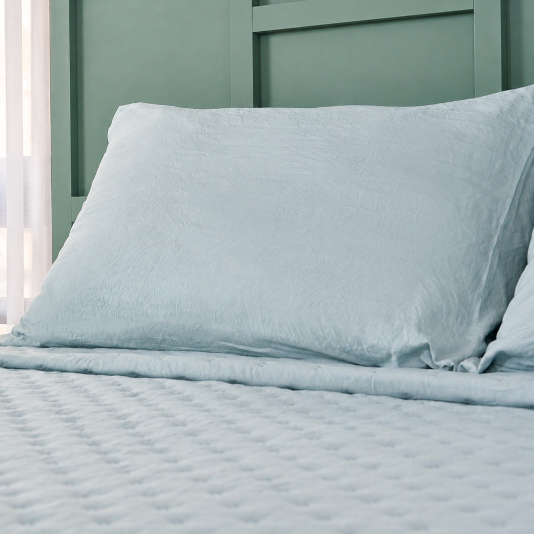 QUILT - CUBRECAMA DE VERANO AQUA GRAY