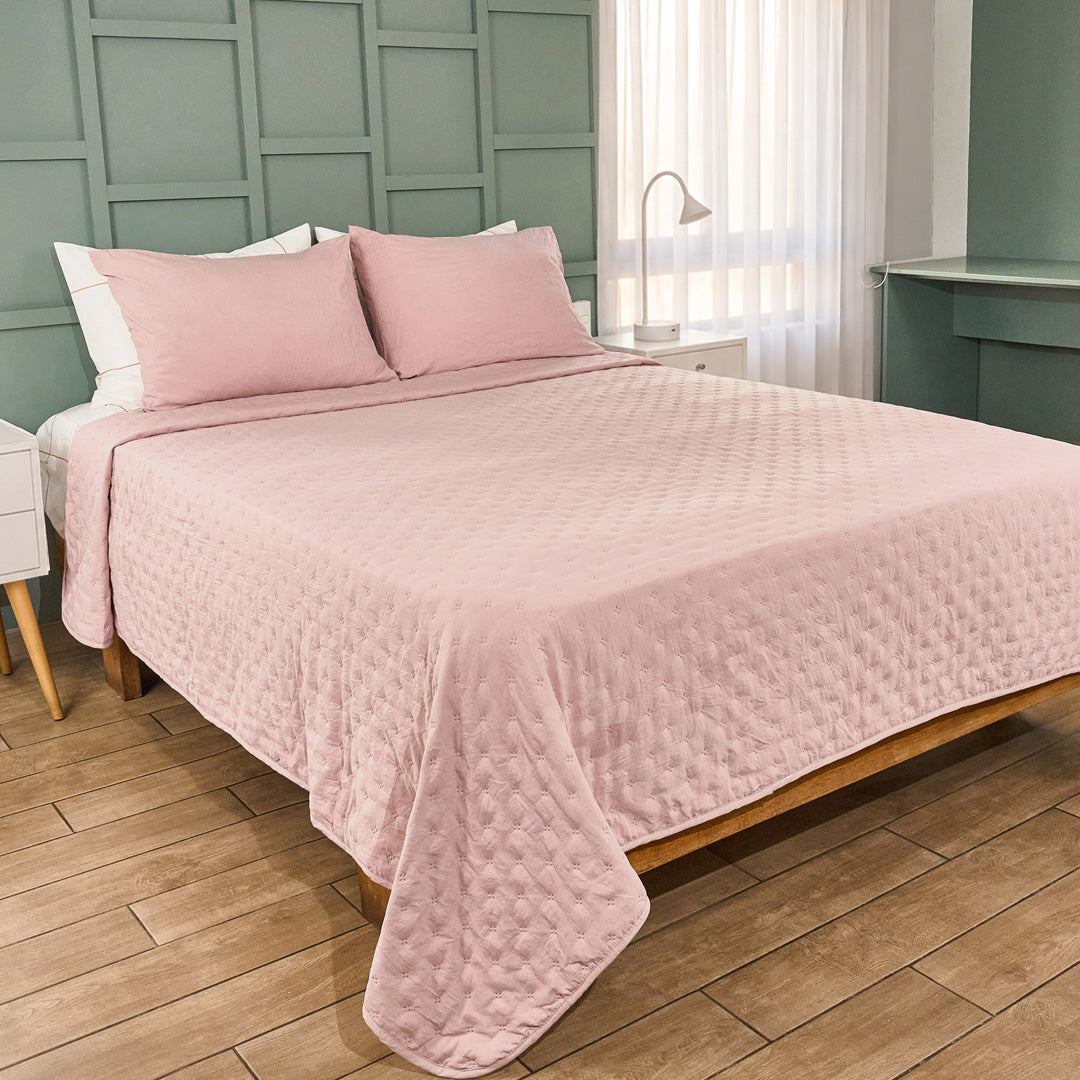 QUILT - CUBRECAMA DE VERANO ROSY BROWN