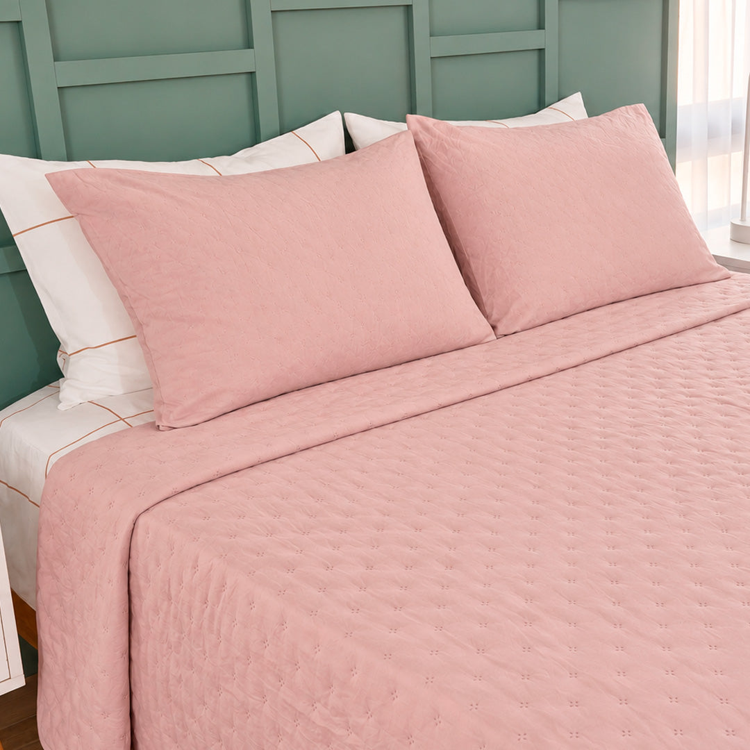 QUILT - CUBRECAMA DE VERANO ROSY BROWN