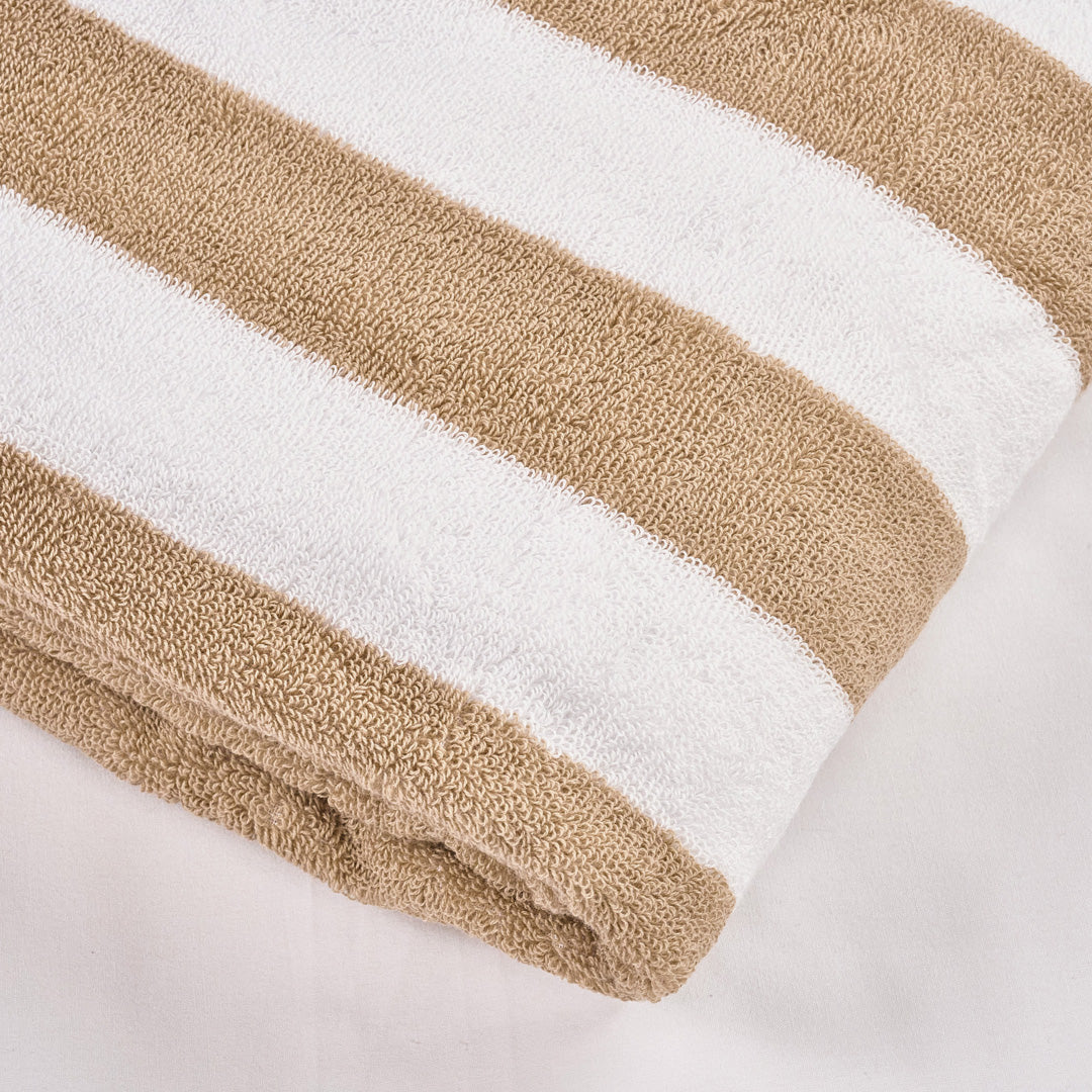 TOALLA DE PLAYA STRIPES BEIGE