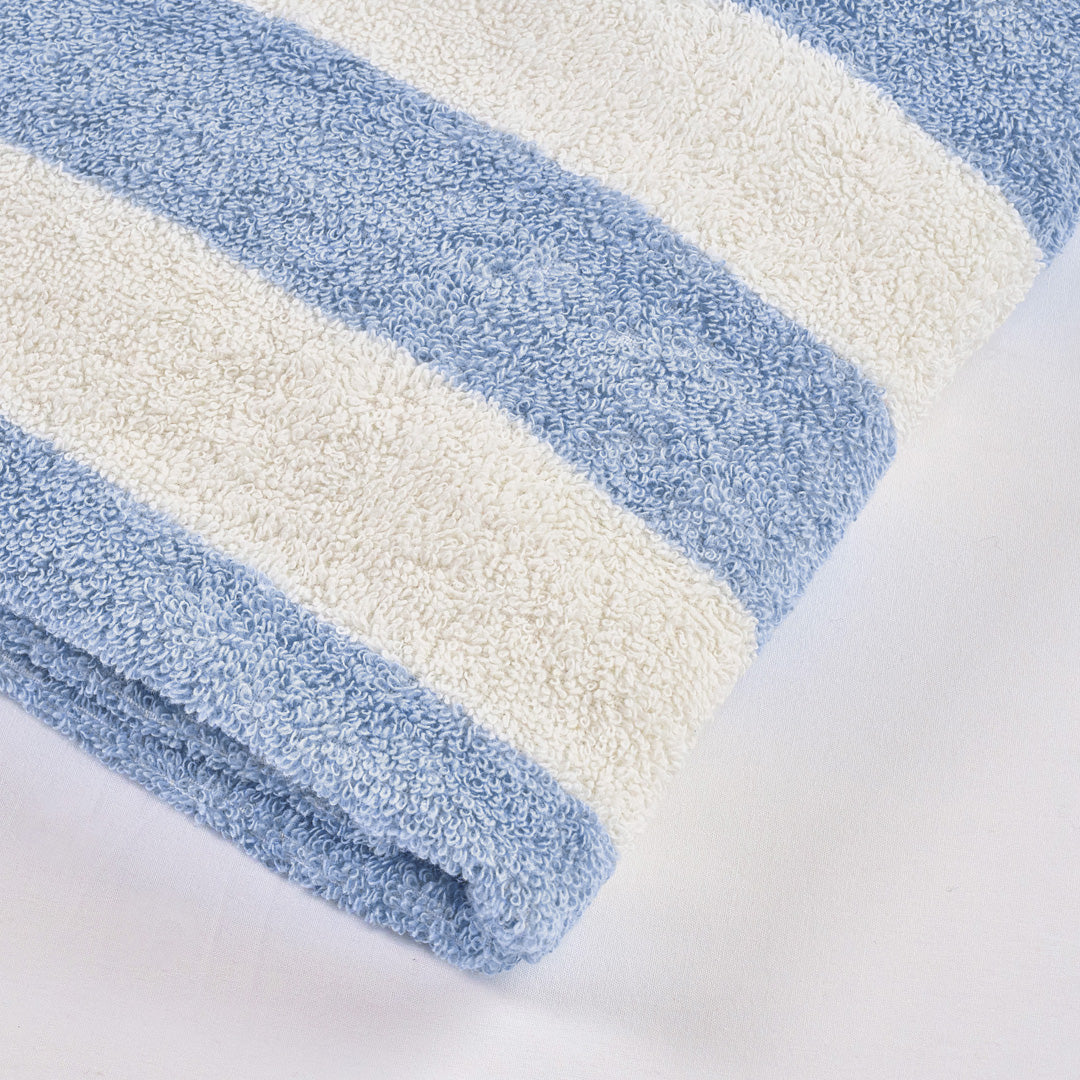 TOALLA DE PLAYA STRIPES LIGHT BLUE