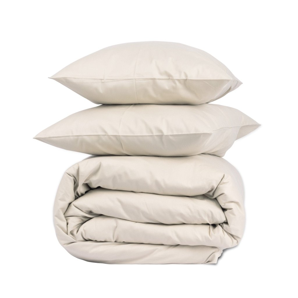 FUNDA DE PLUMÓN SATÍN BEIGE