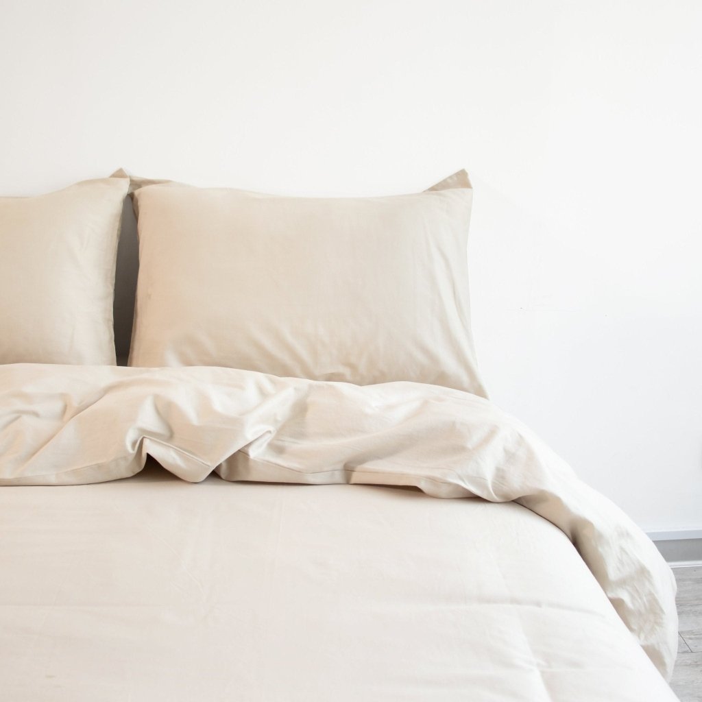 FUNDA DE PLUMÓN SATÍN BEIGE