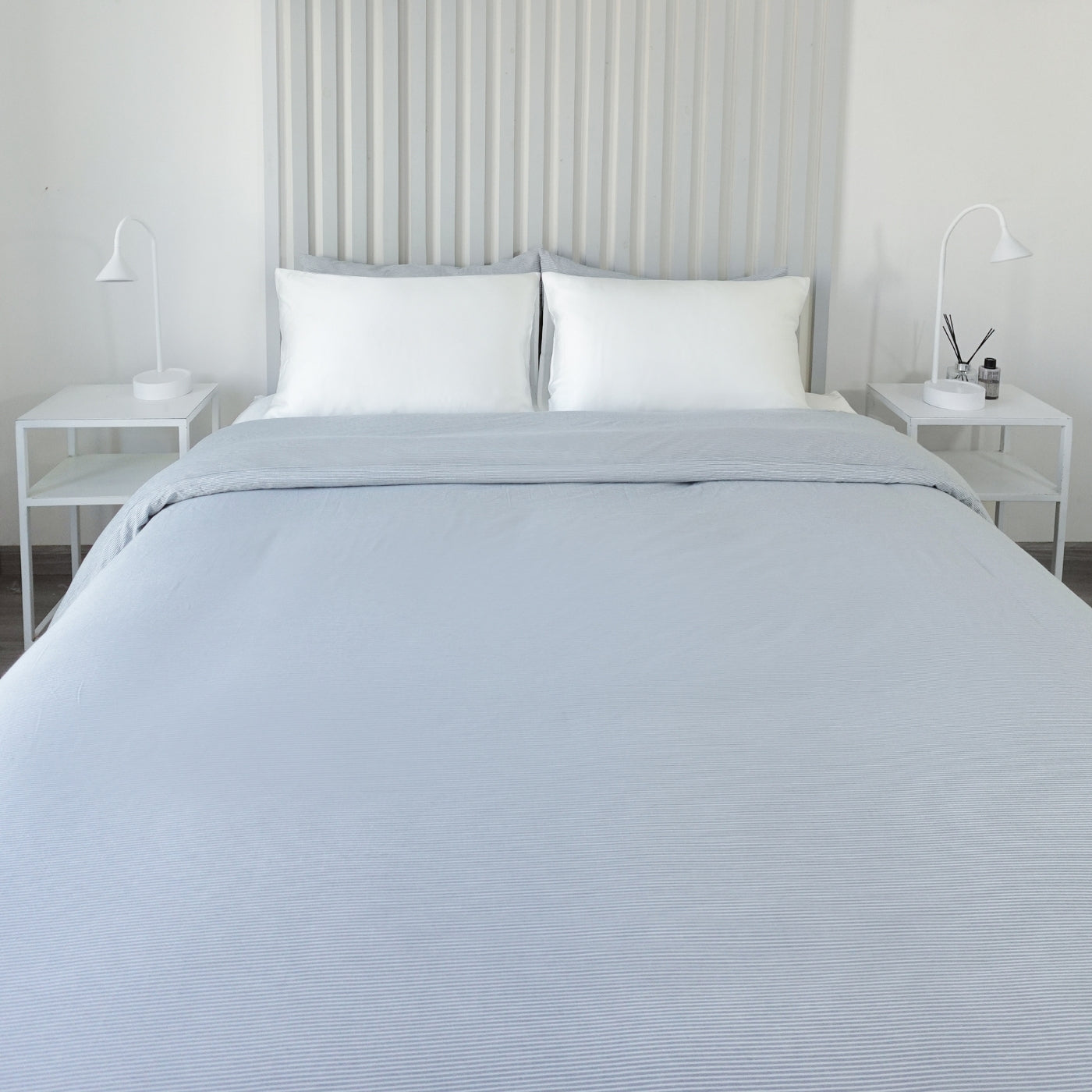 FUNDA DE PLUMÓN LINEN LOOK BLUE STRIPES