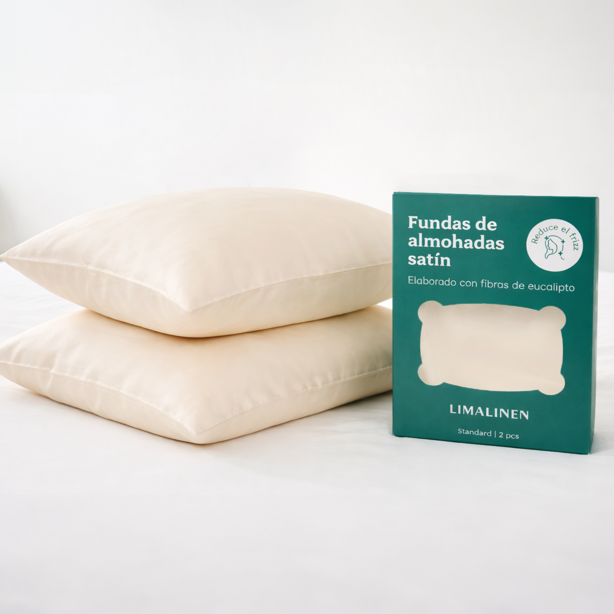 PACK DE 2 FUNDAS DE ALMOHADA LUXURY (EVITA EL FRIZZ)