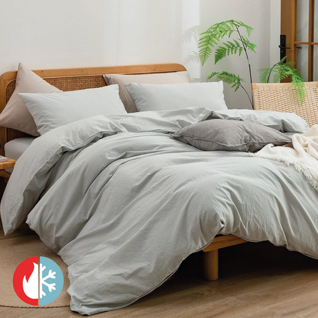 PACK PLUMÓN WARM & COOL + FUNDA DE PLUMÓN SATÍN GRIS
