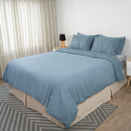 FUNDA DE PLUMÓN COMFORT BLUE