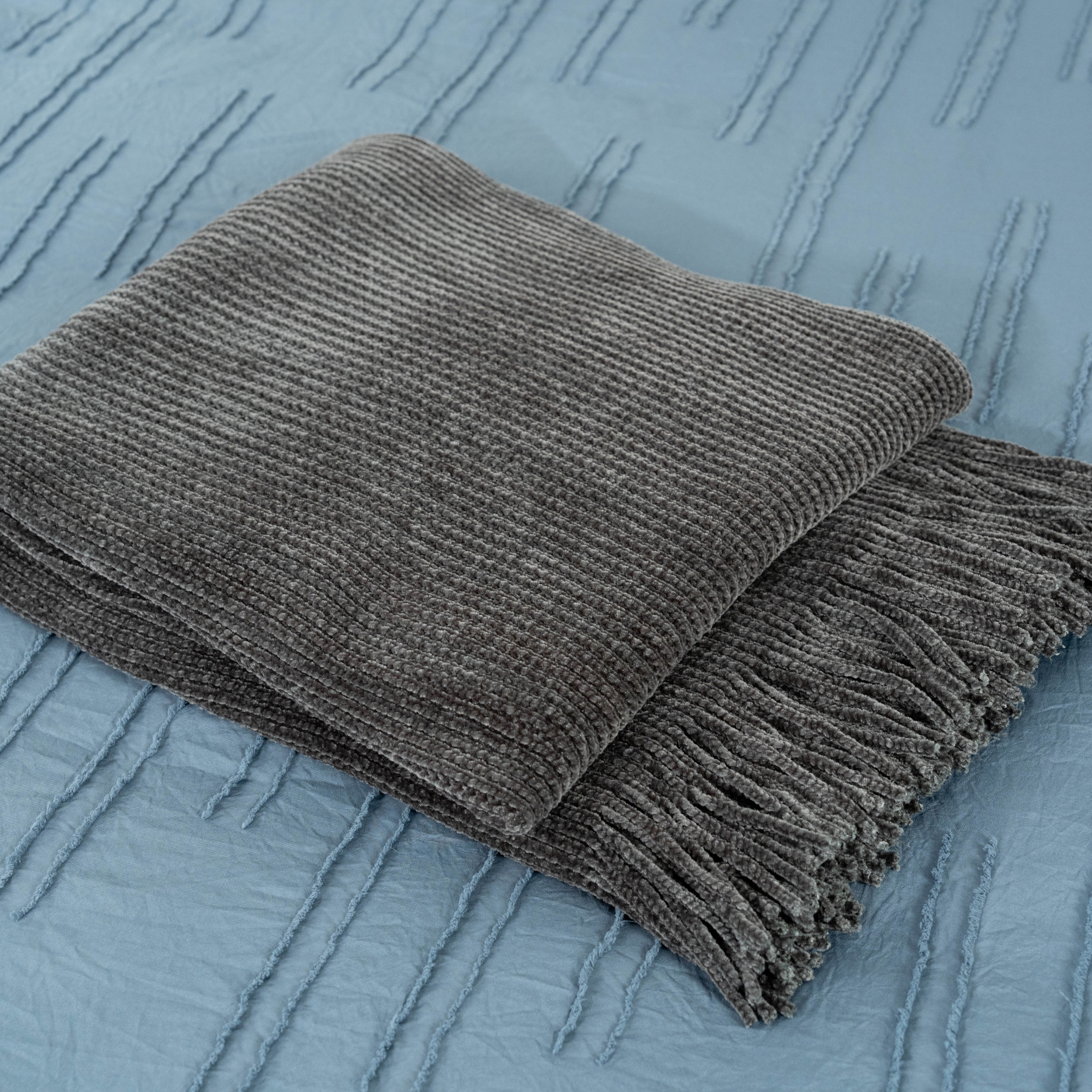 MANTA DECORATIVA CHARCOAL