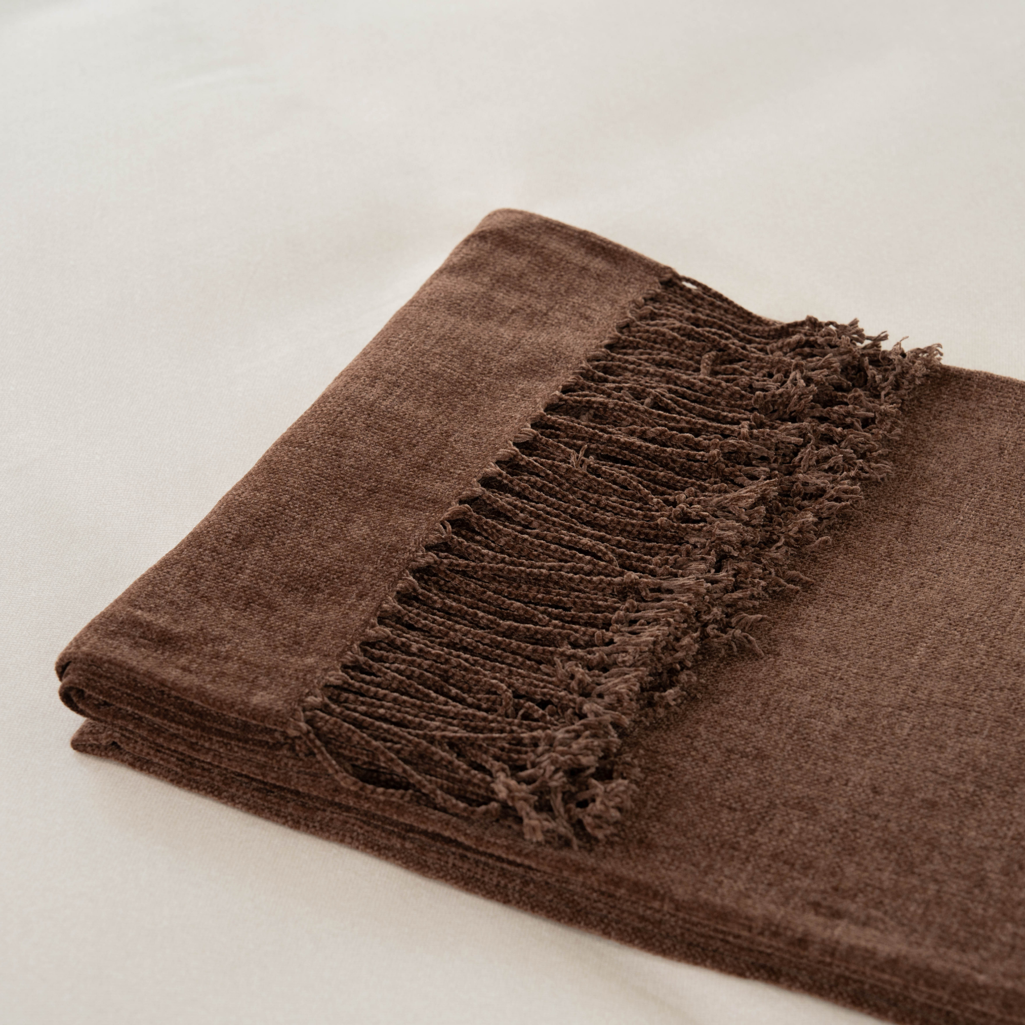 MANTA DECORATIVA  CHOCOLATE