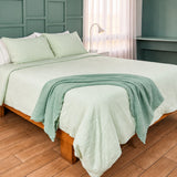 MANTA DECORATIVA MUSELINA SEA GREEN
