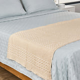 MANTA DECORATIVA WAFFLE SAND
