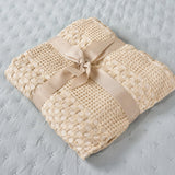 MANTA DECORATIVA WAFFLE SAND