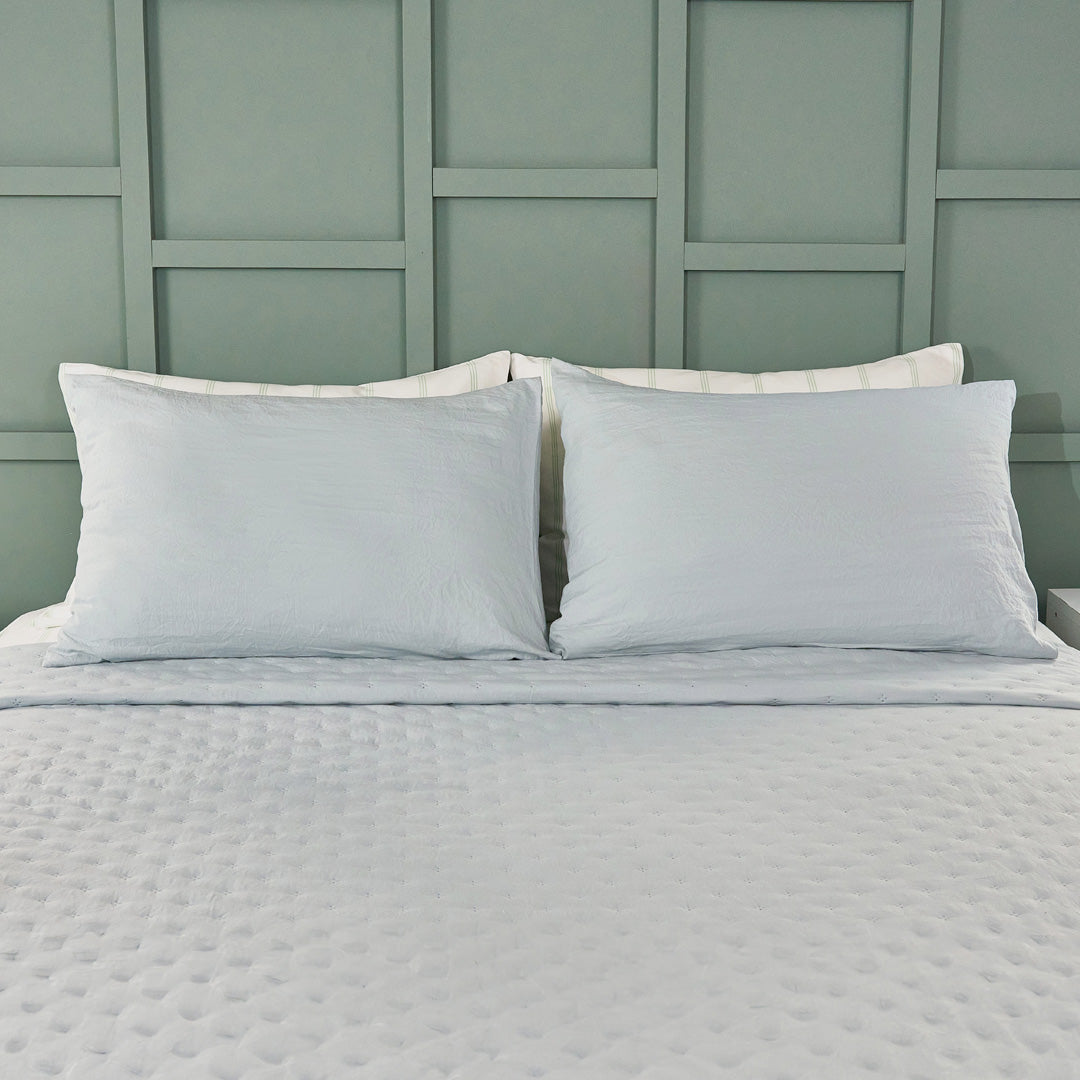 QUILT - CUBRECAMA DE VERANO AQUA GRAY
