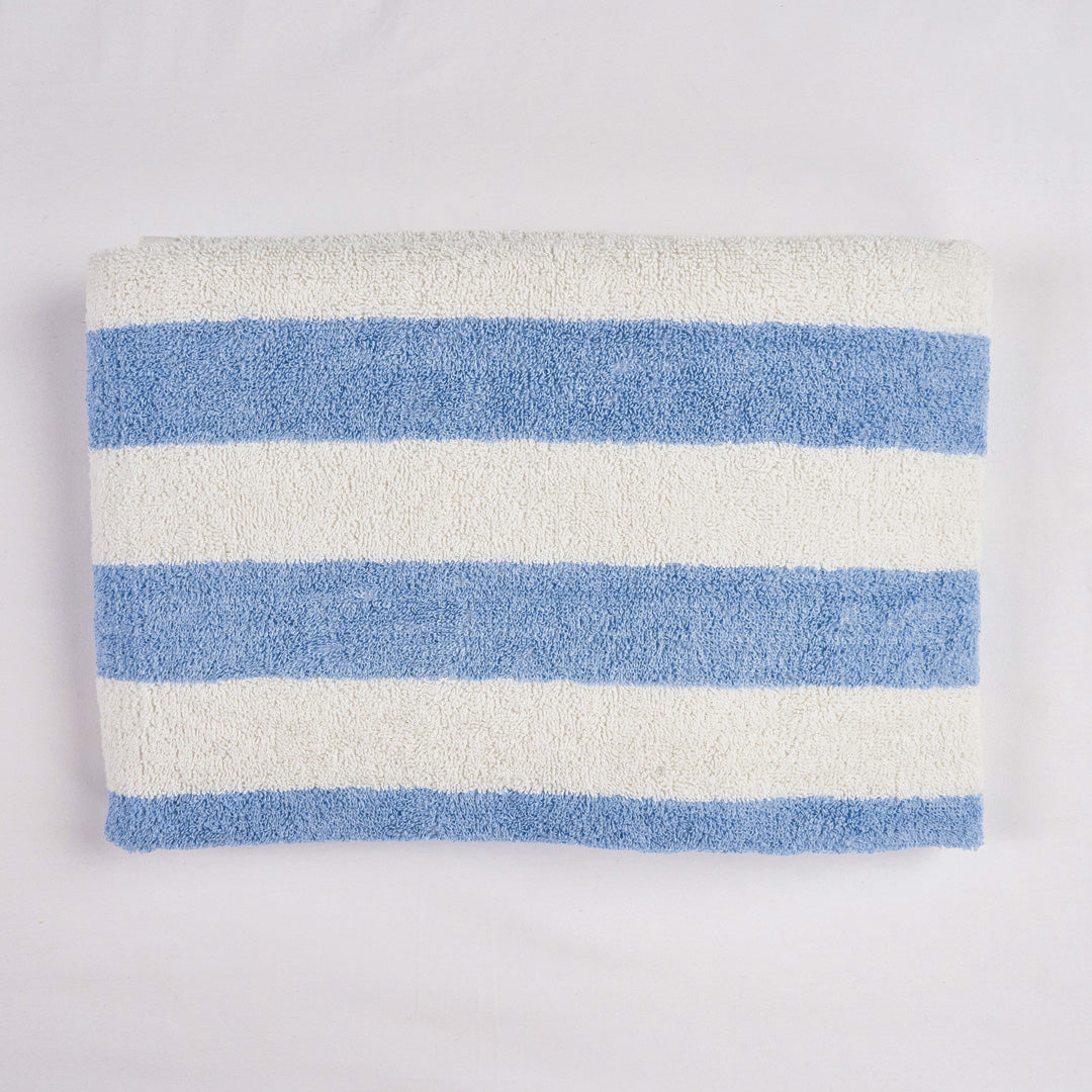 TOALLA DE PLAYA STRIPES LIGHT BLUE
