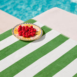 TOALLA DE PLAYA GREEN STRIPES