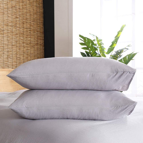 FUNDA DE PLUMÓN SATÍN GRIS