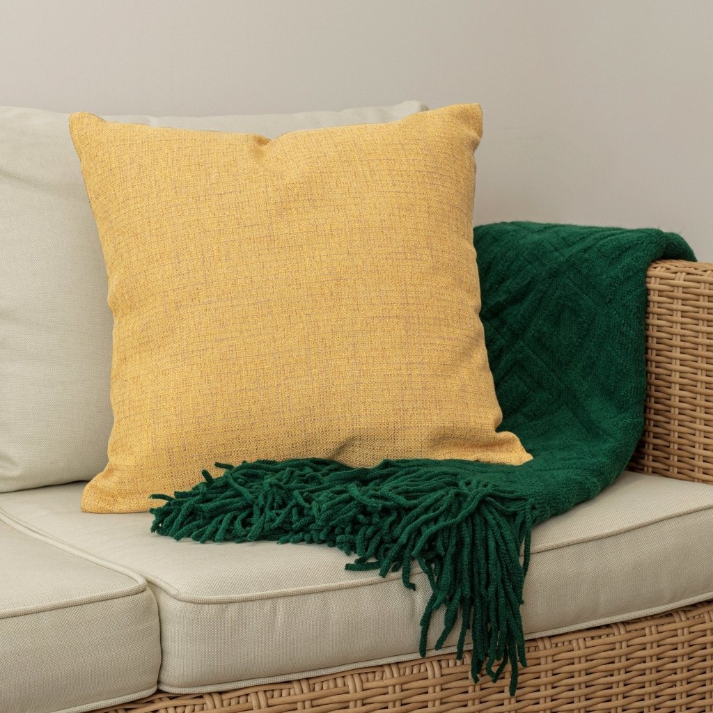 Manta verde (verde, 50 x 60 pulgadas) con flecos geométricos, manta  decorativa grande para sofá, interior y exterior Rojo Verde MX-0129865FYD